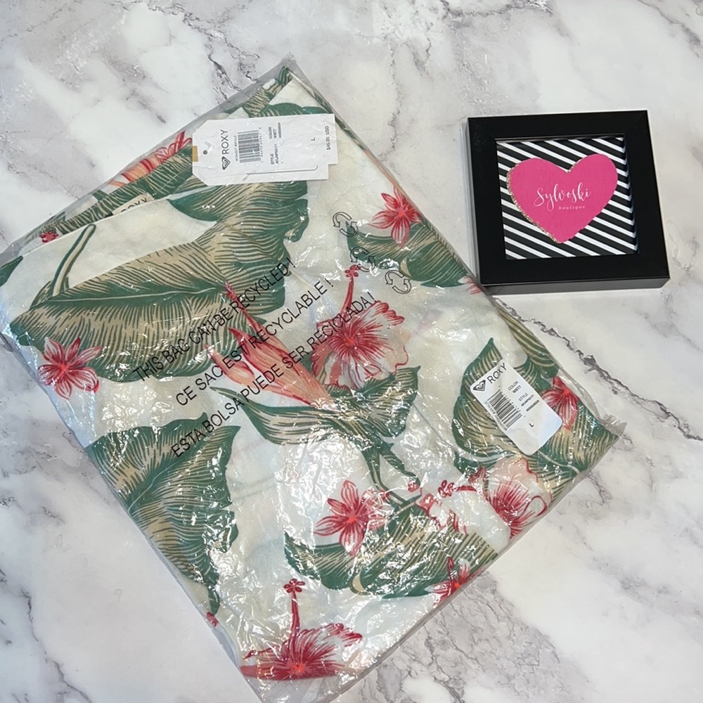 🌴ROXY Midnight Avenue Beach Pants NWT - Picture 2 of 3